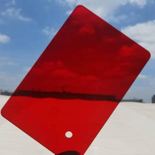 Customized Red Semi-Transparent Pc Endurance Board Chinese Red Anti-Arc Light Board Red Polycarbonate Board Wine Red Pc Board