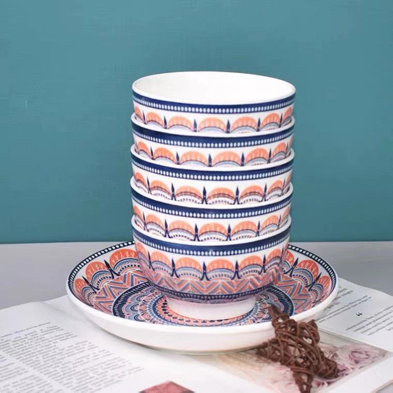 Japanese-style 4.5-inch rice bowl underglaze ceramic bowl bohemian creative small Bowl soup bowl ceramic tableware Japanese-style 4.5-inch rice bowl underglaze ceramic bowl bohemian creative small Bowl soup bowl ceramic tableware