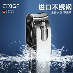 Wholesale large flat-tipped nail scissors set with oblique edge, portable and high-end nail clippers for home use