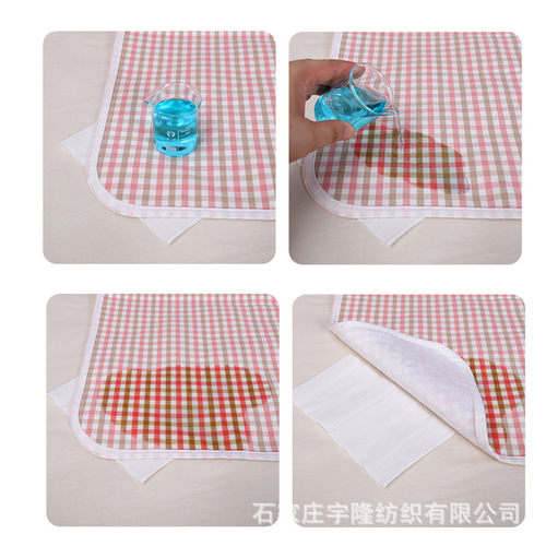 Ramie diaper pad, washable, breathable, moisture-absorbent, extra large baby waterproof sheet, kindergarten summer mat