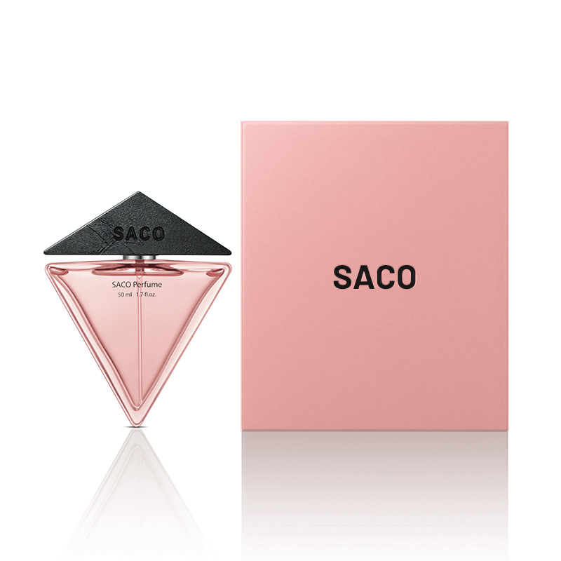 SACO, yo no puedo imaginar, fragancia de mujer, fragancia duradera, fragancia femenina, fragancia fresca, rosa, caja de regalo.