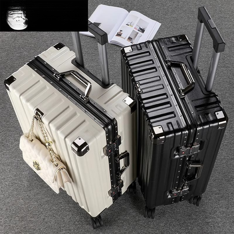 铝框行李箱万向轮拉杆箱商务登机箱学生旅行箱高端密码皮箱批发