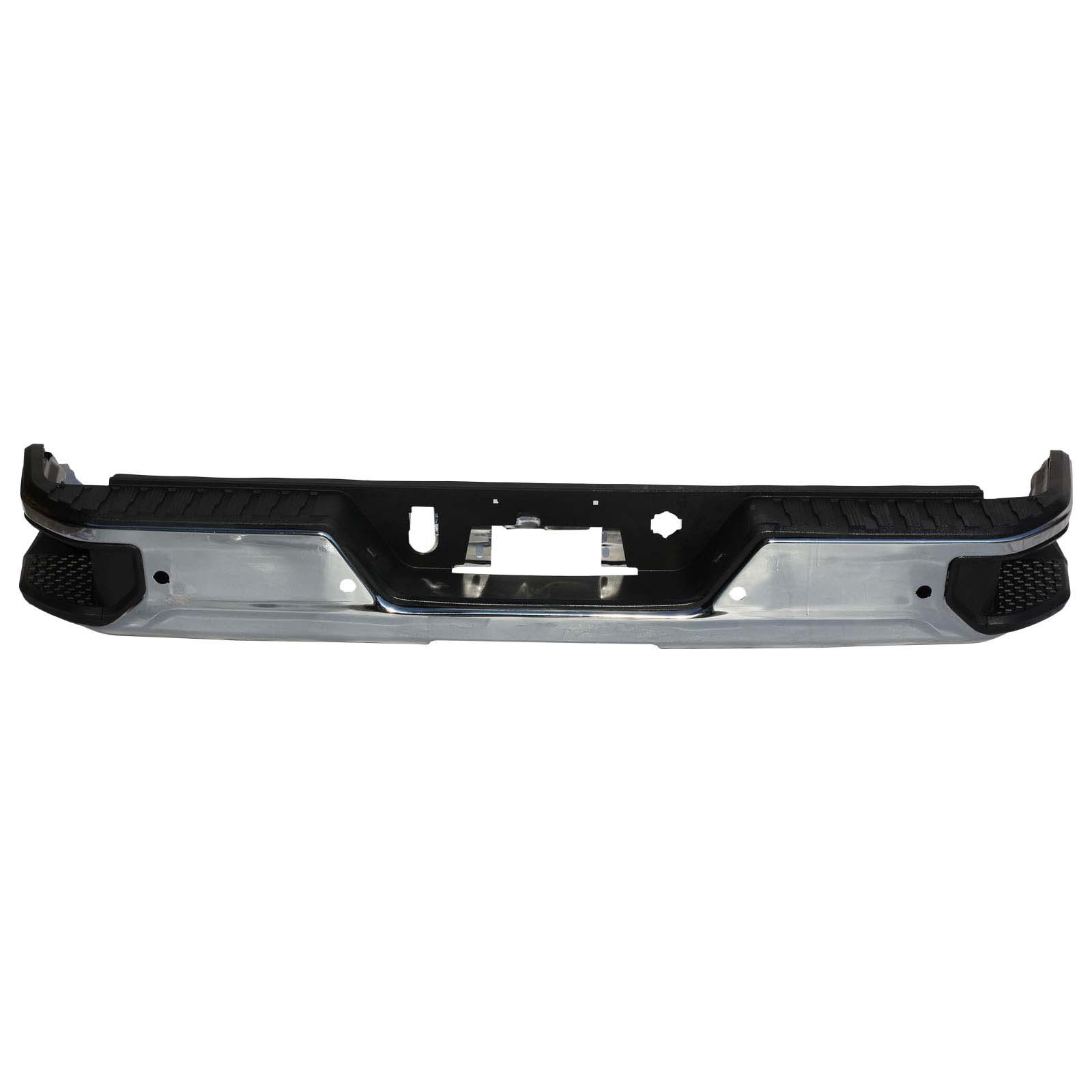 Aplicable a Chevrolet 19 - 22 Silverado parachoques traseros Solode original con agujeros de radar galvanizados