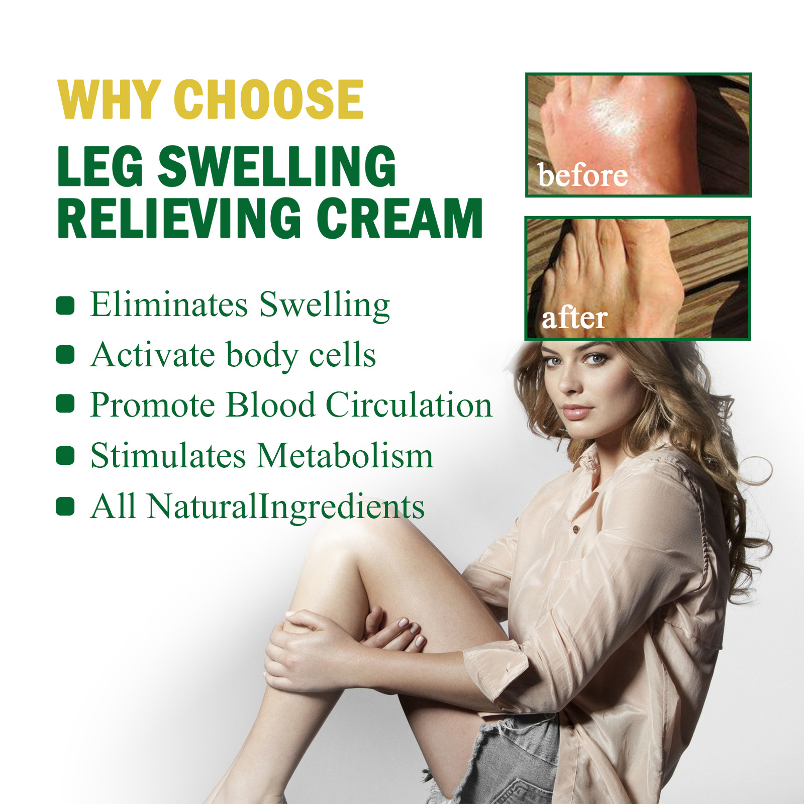 South Moon Ginger Cream Soothing Leg Pain Swelling, Moisture wicking, Cold dispelling, and Body Shaping_voghion.com