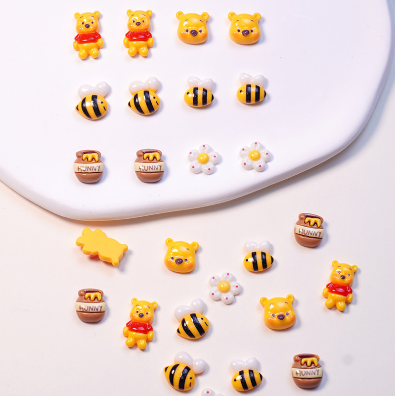 Winnie the Pooh Japanese Style Cartoon Nail Art Accessories Cute Bear Sunflower Nail Accessories Mobile Phone Case DIY Small Accessories Winnie the Pooh Japanese Style Cartoon Nail Art Accessories Cute Bear Sunflower Nail Accessories Mobile Phone Case DIY Small Accessories