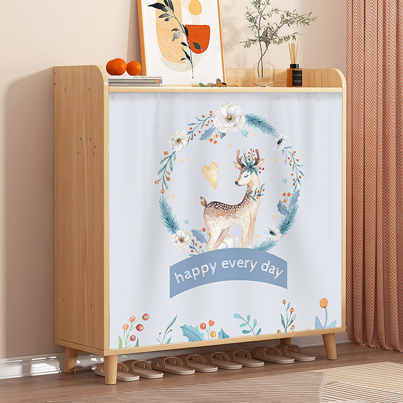 Cortina de cubierta impermeable cortina de gabinete que cubre cortina de tela cortina de gabinete de mesa misceláneas cortina de la puerta de la cocina a prueba de polvo que cubre feo velcro