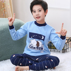 2022 New Fleece-lined and Thick Autumn/Winter Collar Baby Set for Girls and Boys - Winter One-piece Disposable Children's Warm Innerwear Suit