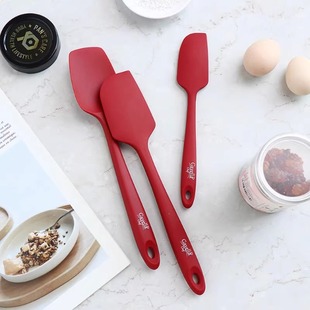 Customized Integrated Silicone Baking Tools, Temperature-Resistant Scraper, Cream Cake Spatula, Large and Small Baking Spatulas Wholesale