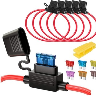 5pcs16AWG32V20A waterproof fuse holder ATO insert fuse holder Standard 6 medium fuse
