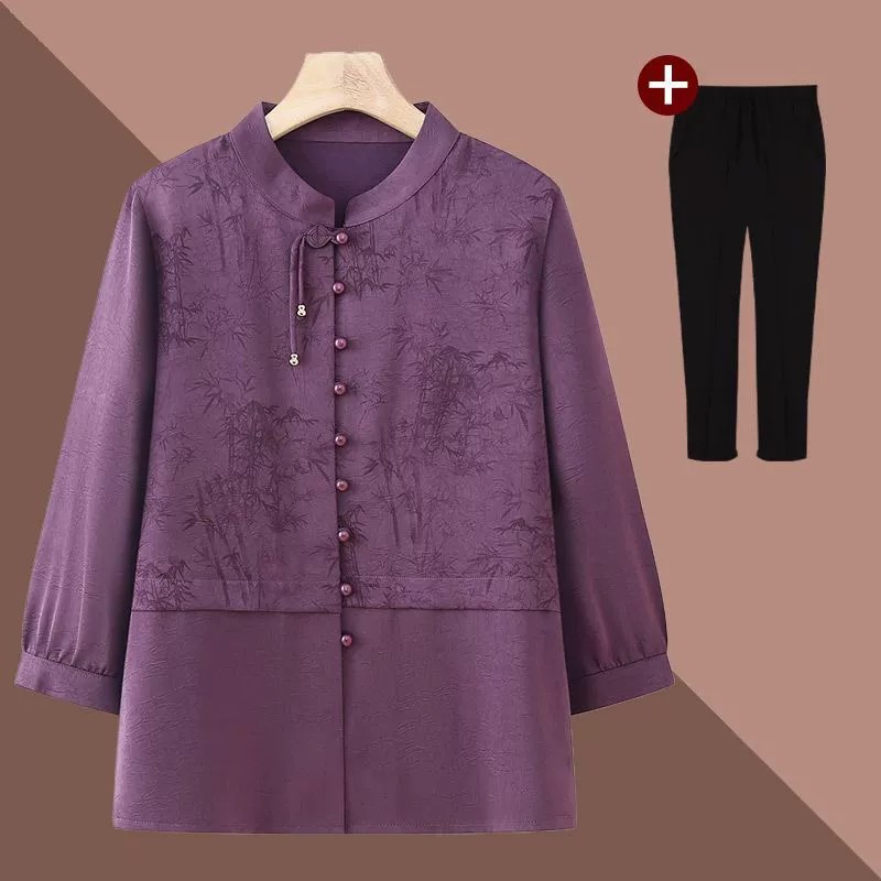 Летние блузки для женщин среднего и пожилого возраста, праздничные рубашки бабушки, одежда для пожилых людей, кардиганы мамы с рукавом три четверти, старушки.