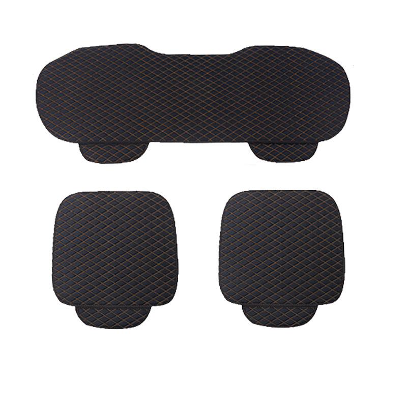 Cubierta del asiento del coche cojín del asiento del coche de una sola pieza de lino cojín del asiento trasero del coche de tres personas cojín del asiento del coche al por mayor y al por menor image 6