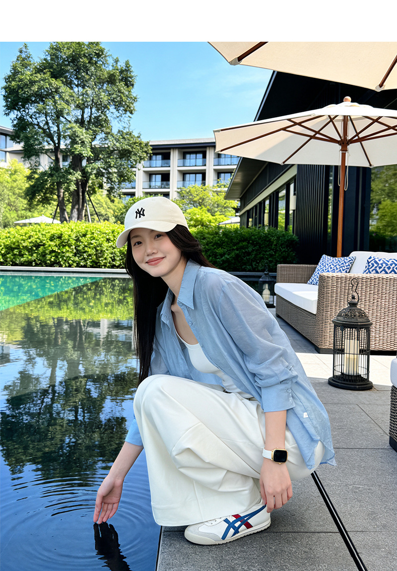 Quần ống rộng cạp cao dáng suông chất liệu cotton mềm mại — đen chi tiết 15