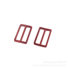 38mm锌合金扁线日字扣 服饰腰带包肩带三档扣 箱包五金拉芯调节扣