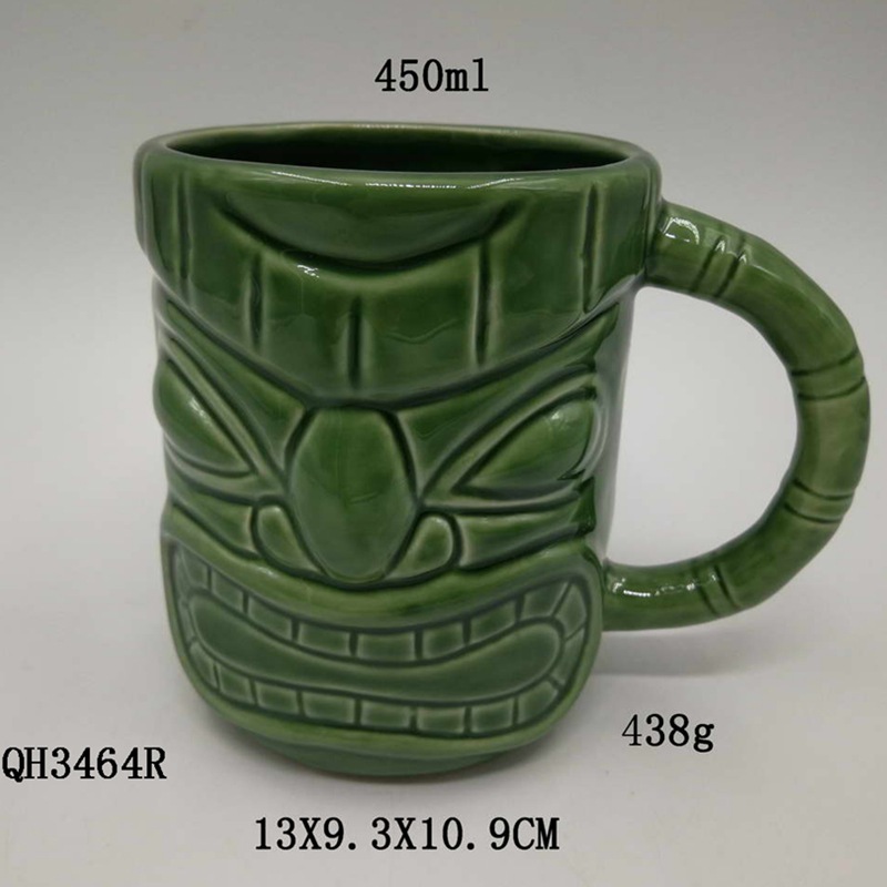 Transfronterizos Titi Taza Bar Taza de cóctel Hawaiian Teiki Taza Creativa Taza Cerámica Taza Zombie Taza Cerámica