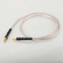 USB音频线发烧单晶银微空间USB解码器声卡线ADC方口A-B 2.0数据线