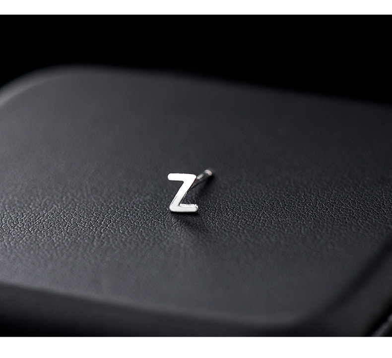 Simple Style Letter Sterling Silver Plating Ear Studs 1 Piece