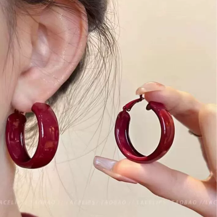 Silver 925 Earrings — Light Luxury Hoops & Drops, High-Quality Sterling, Multiple Sizes