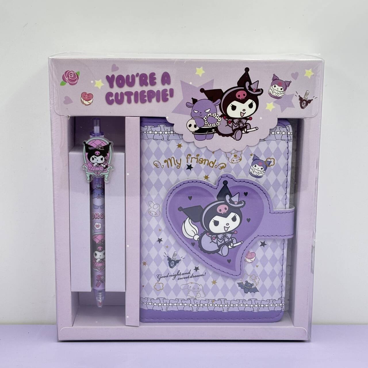 Sanrio PU cuaderno de mano estudiantes LABUBU comercio exterior artesanal en el viento conjunto de cajas de regalo de chicas del 1 de junio