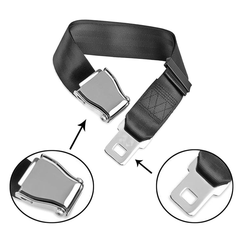 Aviones de aviación cinturón de seguridad cinturón de extensión correa de extensión de personas gordas tapón lateral cinturón de seguridad cinturón de extensión fábrica directa al por mayor