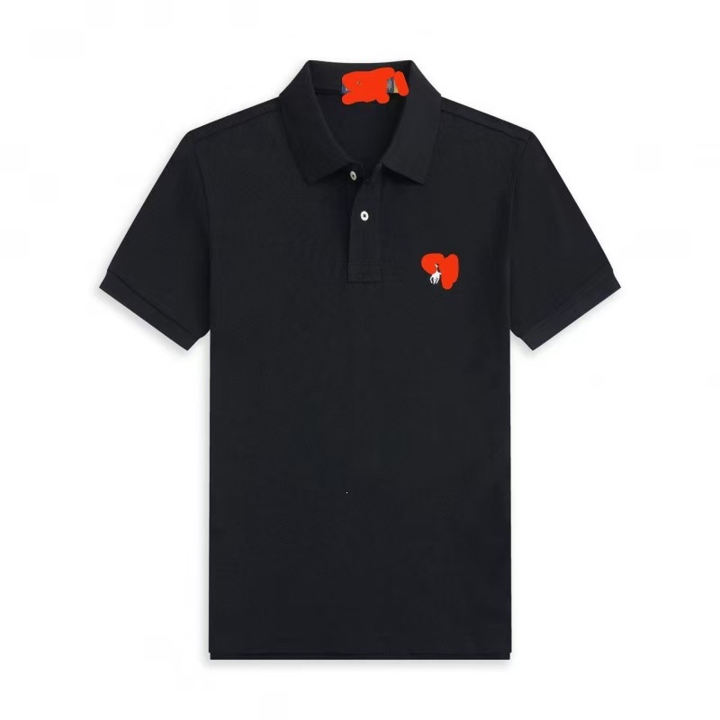 Polo Shirt for Men, New Summer Model, Short-Sleeve T-Shirt with Turn-Down Collar, Embroidered Pony Logo, Casual Short-Sleeve Top