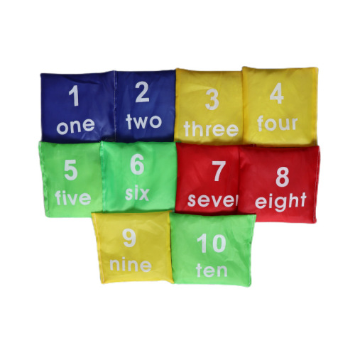 Outdoor sandbag kindergarten throw sandbag primary school students geometric number letter throw sandbag sensory training equipment children's toys
