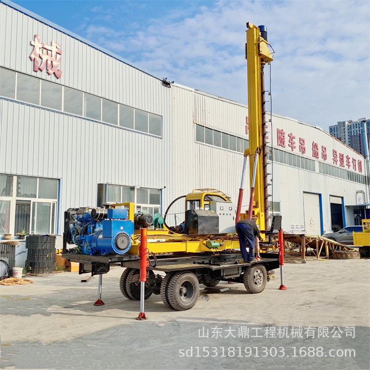 基础地基打桩机 车载小型长螺旋钻机 多角度钻孔地基打桩机