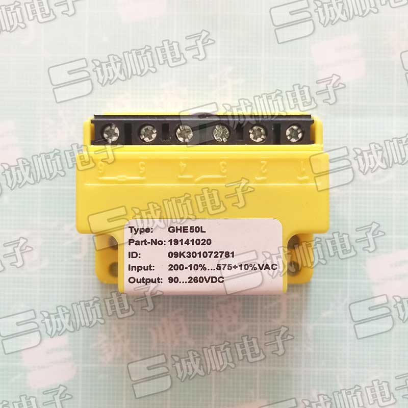 GHE50L NO : 19141020 200V-10%...575V+10%VAC 90...260VDC