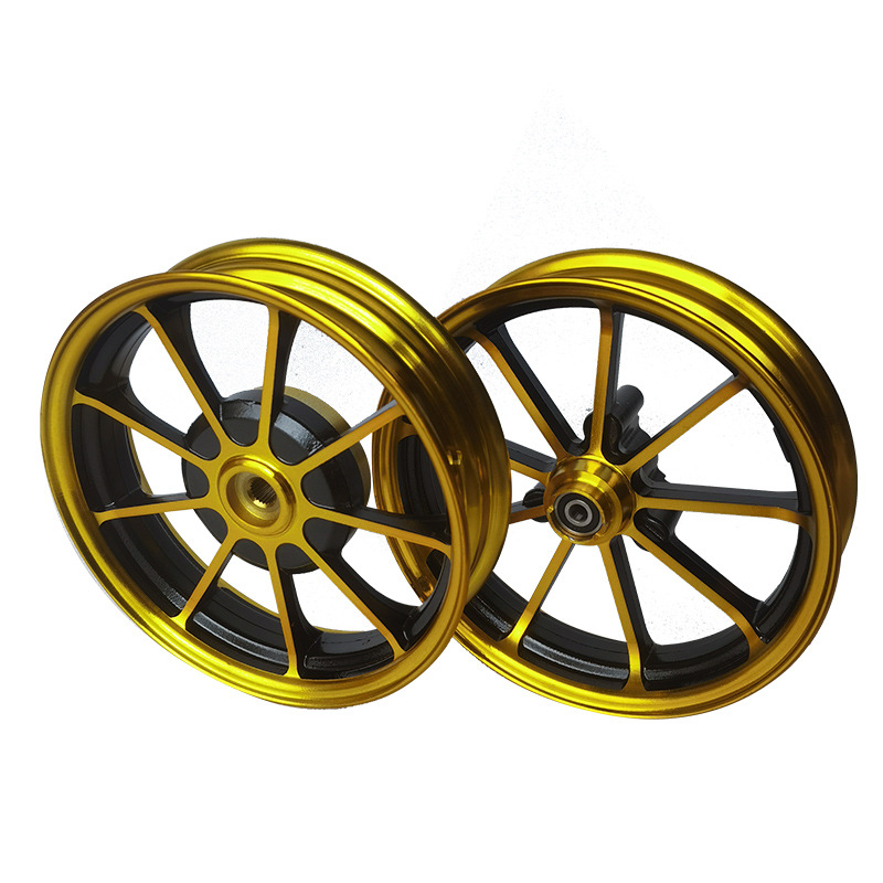 10inch Aluminum Wheels Suitable for Jog50 Motorcycle Wheels Dio18/28 Series Zx34/35/38/56 Series Z4 Manufacturer