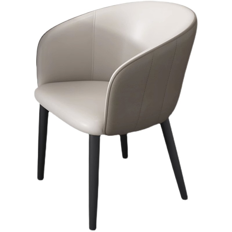 Luz de lujo comedor silla mesa de comedor silla moderna simple ocio respaldo suave bolsa de café silla Hotel negociación silla