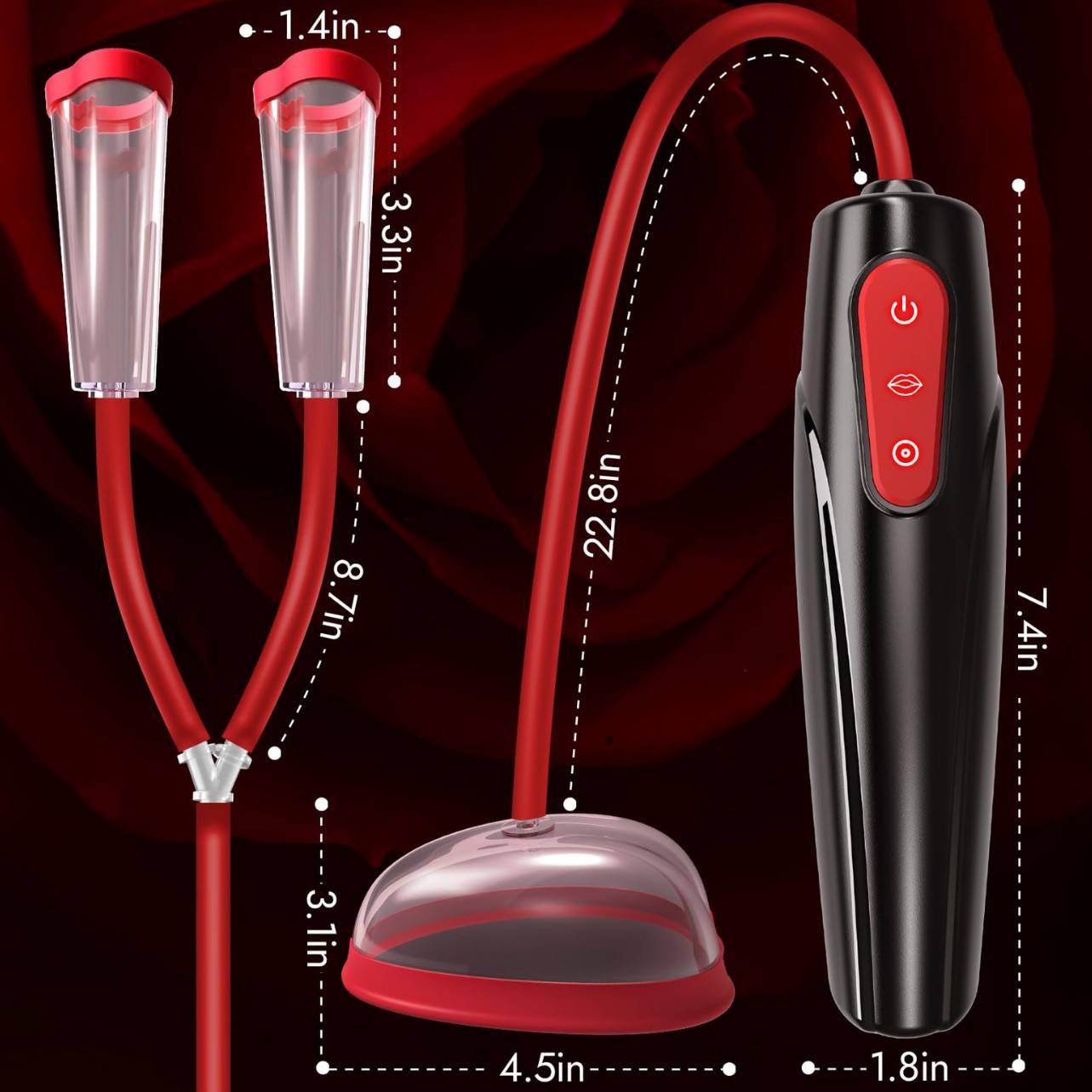 Jouets sexuels pour adultes, masturbateur féminin, masseur de seins, dispositif vibrant de succion des seins_voghion.com