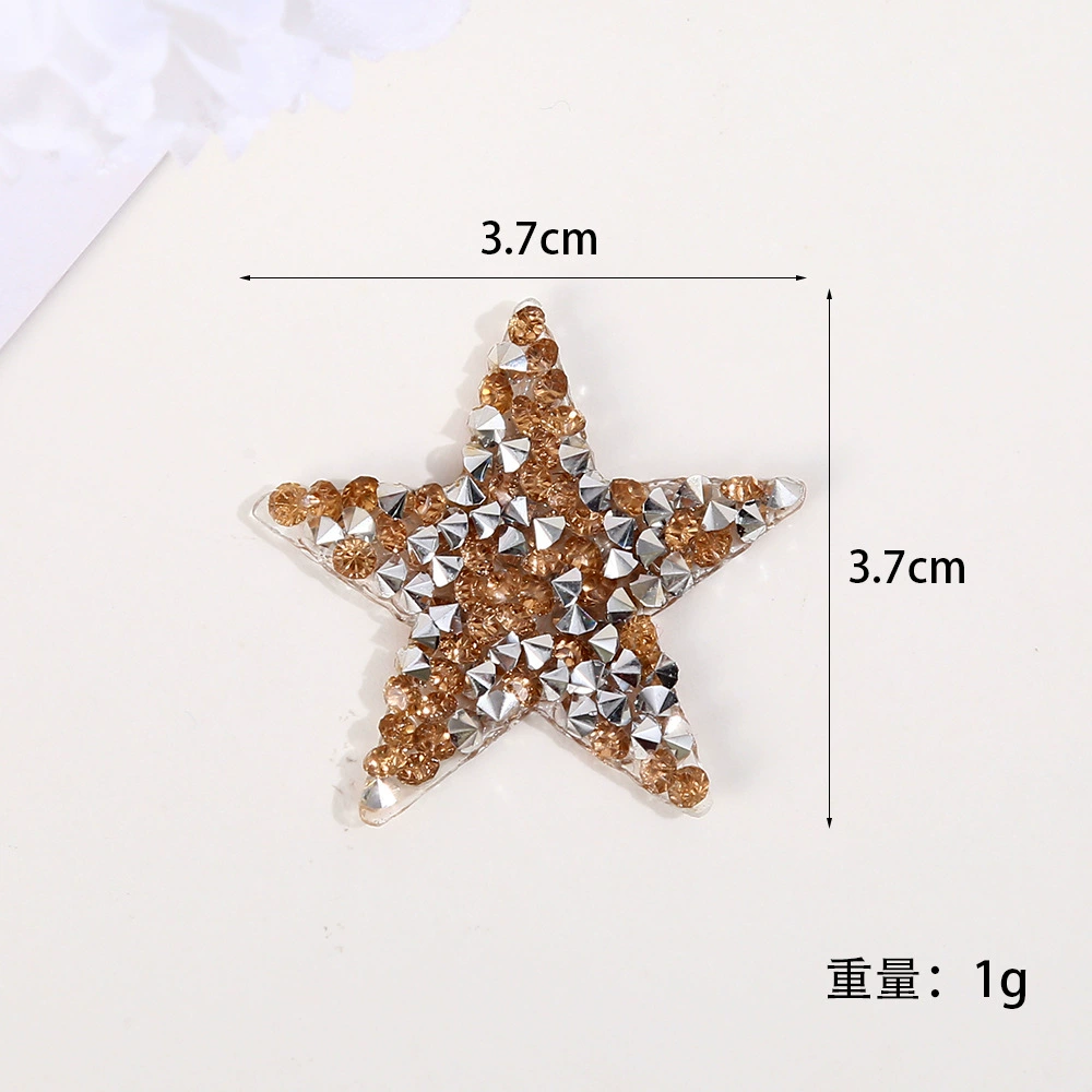 兆顺 Pentagonal hot diamond hot diagram, gel pattern cloth, shoe hat, bag, clothing auxiliary material hot melt glue network patch