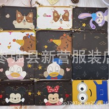 新款老花柯基卡包创意高品质拉链零钱包卡通可爱兔子小熊卡夹批发