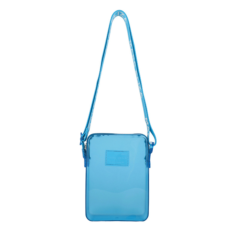 Bolso de teléfono móvil vertical de PVC transparente de alto valor para mujer 2025 nueva tendencia fuera de moda casual bolso de mensajero de un solo hombro