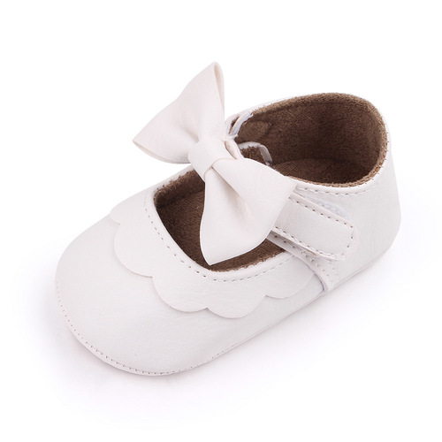 Spring and Autumn Bow Princess Shoes PU Small Leather Shoes Baby Toddler Shoes Factory Direct Sales 2562