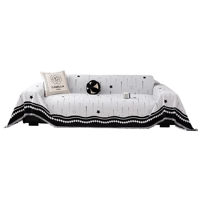 Sofá cubierta de alta sensación 2025 nuevo anti-gato atrapar tres asientos una toalla de sofá antideslizante de princesa una almohadilla de cobertura completa