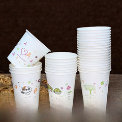 Factory Direct Sale 6 oz 180ml Disposable Cups Drinking Cups Tea Cups One-Sip Cups Paper Cups Thickened 500 Pcs
