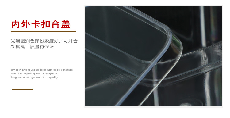 食品巧克力糖果盒烘焙饼干坚果包装盒PS透明饼干盒塑料四方盒批发详情图5