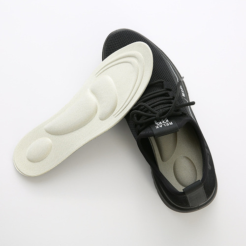 3D4D insole Spring and summer arch support sweat-absorbing and breathable sponge elastic insole Basketball football insole