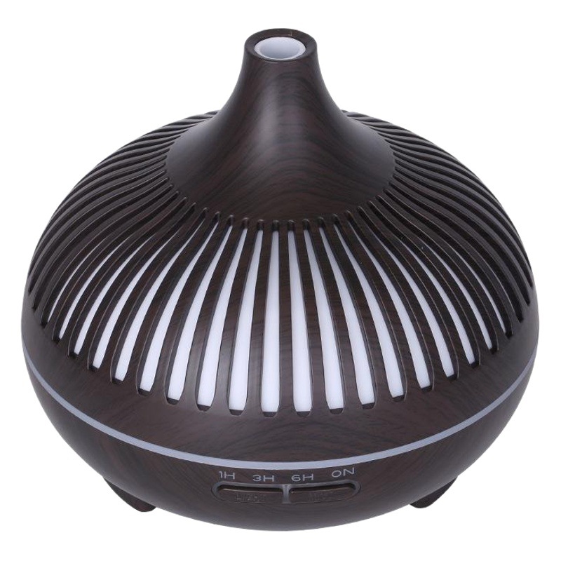 Madera grano humidificador máquina de aromaterapia aceite esencial transfronteriza nuevo hueco 500ml control remoto