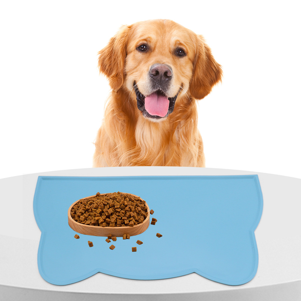 Amazon's Popular Silicone Pet Placemat Food-Grade Anti-Slip and Anti-Spill Dog Eating Mat Cat Bowl Mat Dog Supplies