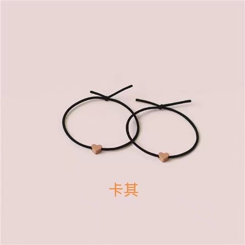 Cuerdas de cabello de amor de color, brazalete de cabello de mujer, banda de goma simple y versátil, inserciones de alto valor para el cabello