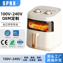 跨境定制空气炸锅5L可视款5012美规欧规炸鍋air fryer家用电炸锅