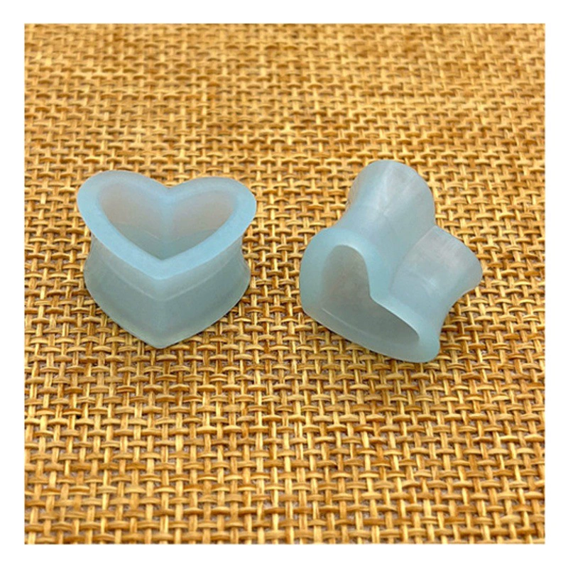 Трансграничное Силиконовое расширение ушей в форме любви Amazon EBAY Прокол Ювелирные изделия Геометрическое Расширение уха Персиковое сердце Силиконовая ушная раковина