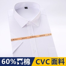 款男士短袖衬衫职业装装工作服团体批发衬衣绣logo