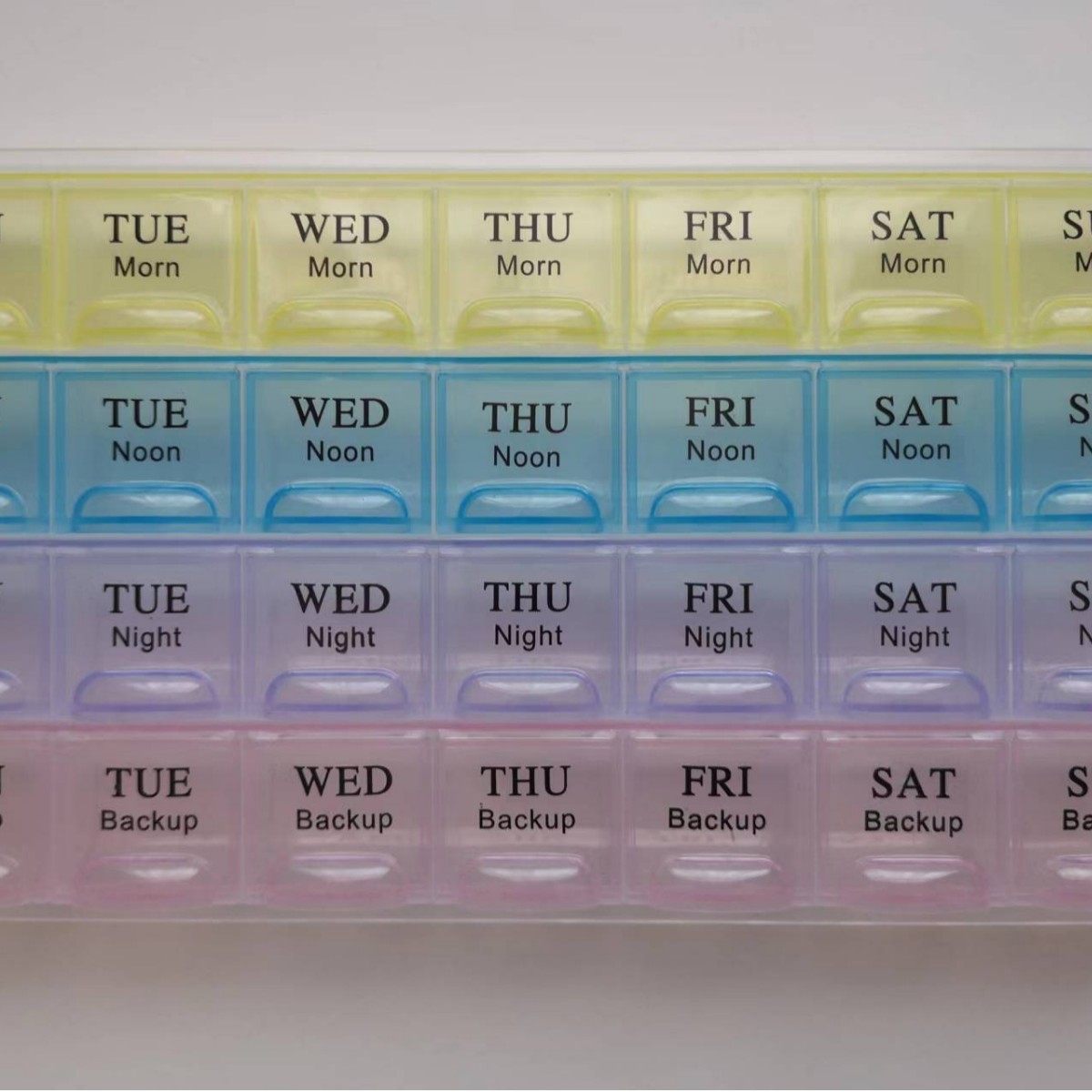 Directly from the Manufacturer: a Portable, 4-Row, 28-Compartment Pill Organizer for Weekly Medication Sorting and Classification, Ideal for Home Use