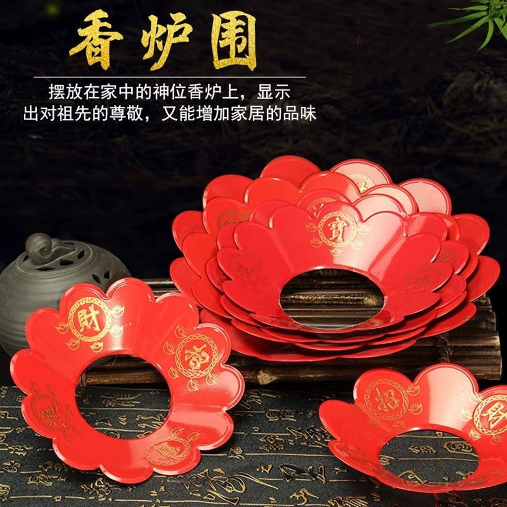 Толстый сплав благовоний поддон для благовоний Домашняя крышка для благовоний предотвращает попадание в печь для благовоний