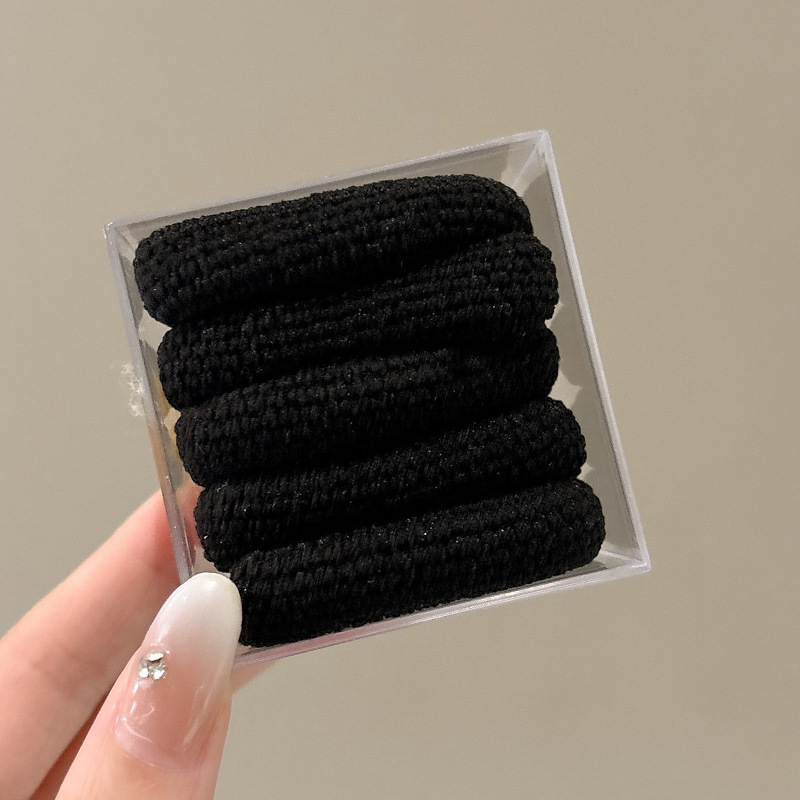 Ligas para el cabello de alta elasticidad de tela resistentes para mujer
