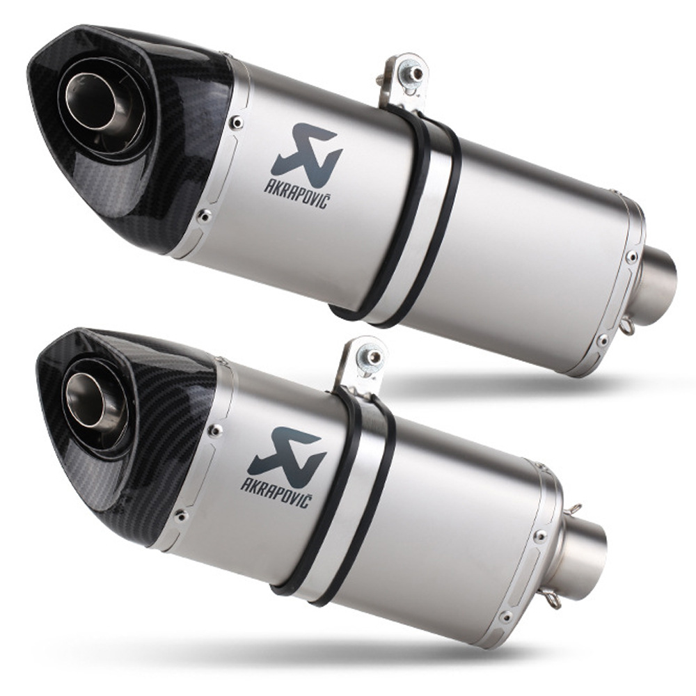 51mm motorcycle modified Scorpio exhaust pipe with muffler imitation carbon fiber oblique triangle CB500X Kaiyue 321