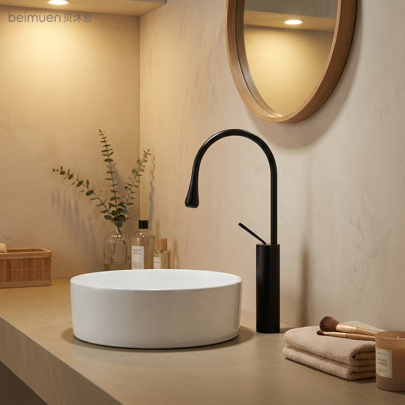 Home Bathroom Universal Hot and Cold Faucet Countertop Basin Water Drop Faucet Plumbing Hardware Foreign Trade Bathroom