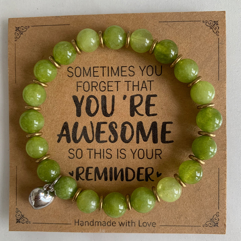 8mm Rosa cebra cuentas de piedra pulsera con tarjeta de regalo de vacaciones hombres y mujeres amistad amor pulsera de cuentas al por mayor venta caliente